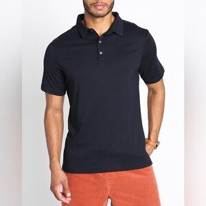Benson Yellowstone Pique Polo Shirt, Supima Cotton, Black, Size XL New w/Tag $98